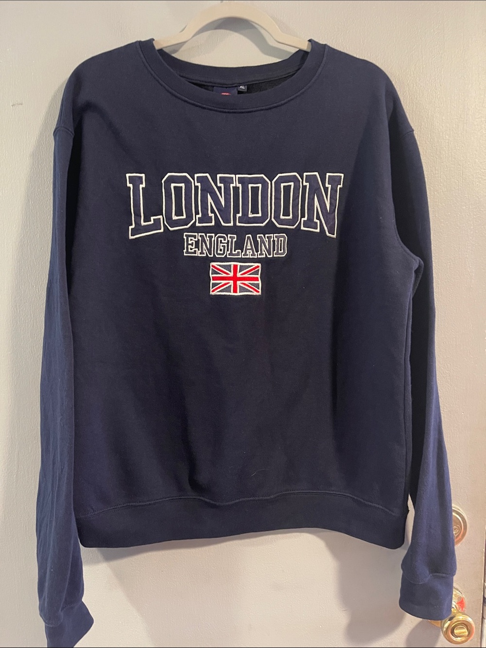 Great Britain Logo Navy Crewneck Sweatshirt Size XL